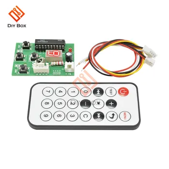 DC 4V-6V Stepper Motor Driver Controller Integrated Board 2-phase 4-wire Speed Adjustable with Remote Control
DC 4V-6V Stepper Motor Driver Controller Integrated Board 2-phase 4-wire Speed Adjustable with Remote Control