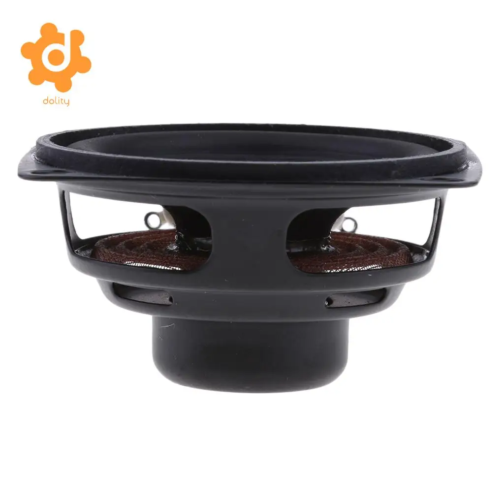 dolity 52mm 4Ohm 5W Full range Audio Speaker Square Loudspeaker 16 Coil Rubber Side