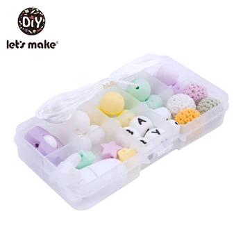 Let's Make 1 set Silicone Beads Diy Boy And Girls Teething Necklace Baby Shower Gifts Cartoon Saped teether Food Grade
Let's Make 1 set Silicone Beads Diy Boy And Girls Teething Necklace Baby Shower Gifts Cartoon Saped teether Food Grade