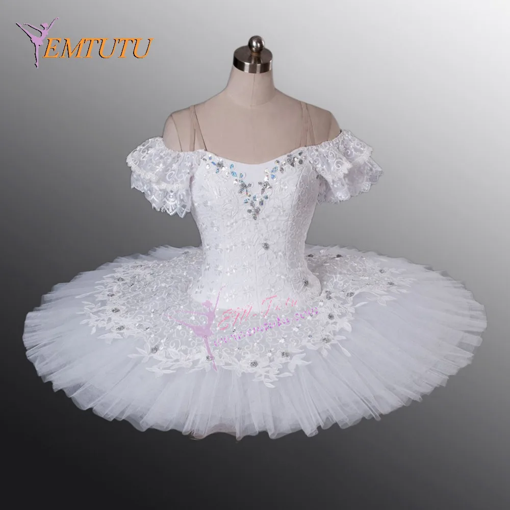 Women Professional Ballet Tutu White Lace Sleeves Classical Pancake Platter Tutu Skirt Nutcracker Ballet Stage Costumes Dress
Women Professional Ballet Tutu White Lace Sleeves Classical Pancake Platter Tutu Skirt Nutcracker Ballet Stage Costumes Dress