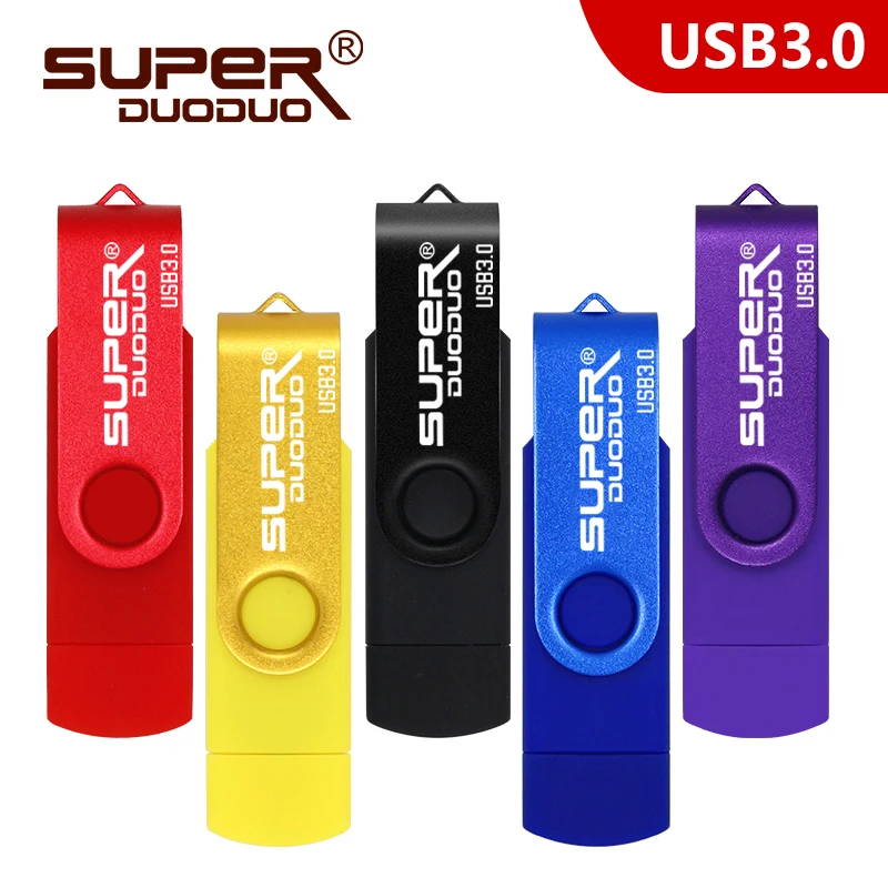 New styles OTG USB 3.0 USB Flash drives Pen Drive for Android system 8GB 16GB 32GB 64GB 128GB External Storage 2 in 1 Pendrive
New styles OTG USB 3.0 USB Flash drives Pen Drive for Android system 8GB 16GB 32GB 64GB 128GB External Storage 2 in 1 Pendrive