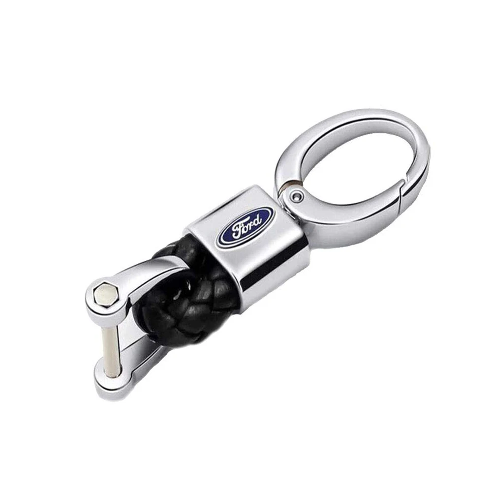 Genuine Leather Auto Sport Leather Weave Car Keyring Keychain Buckle with Car Logo Fit Ford Accessories
Genuine Leather Auto Sport Leather Weave Car Keyring Keychain Buckle with Car Logo Fit Ford Accessories