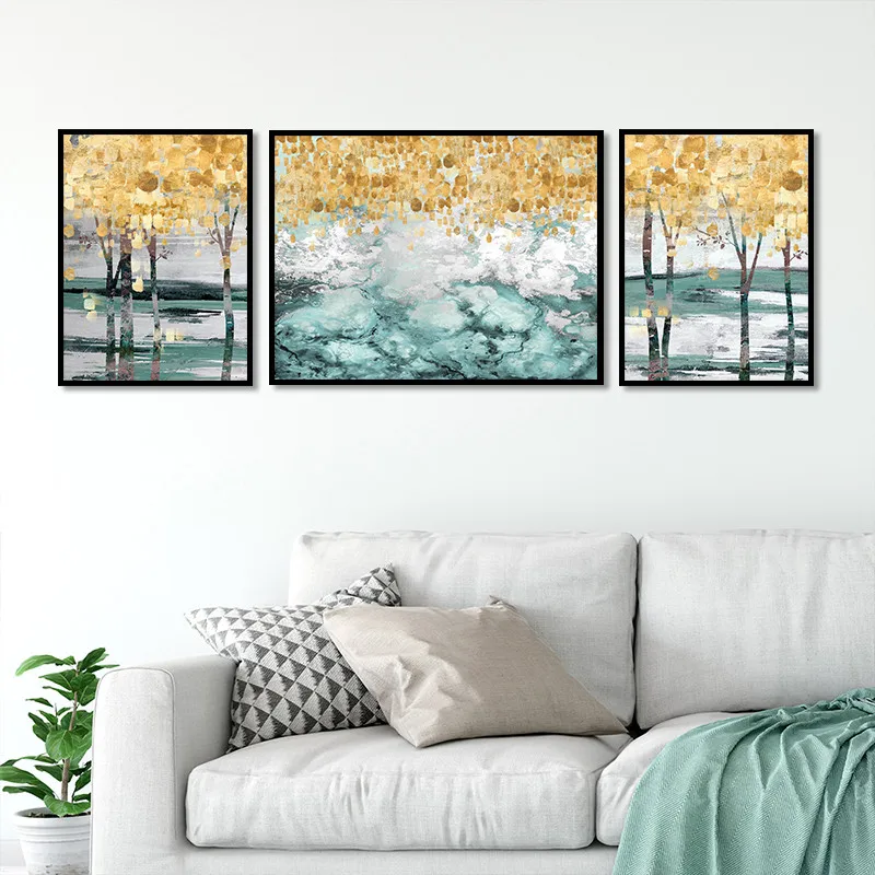 Hot sale Nordic style golden yellow green white tree Art Canvas Poster and Print Canvas Painting Decorative Wall Decor P0099
Hot sale Nordic style golden yellow green white tree Art Canvas Poster and Print Canvas Painting Decorative Wall Decor P0099