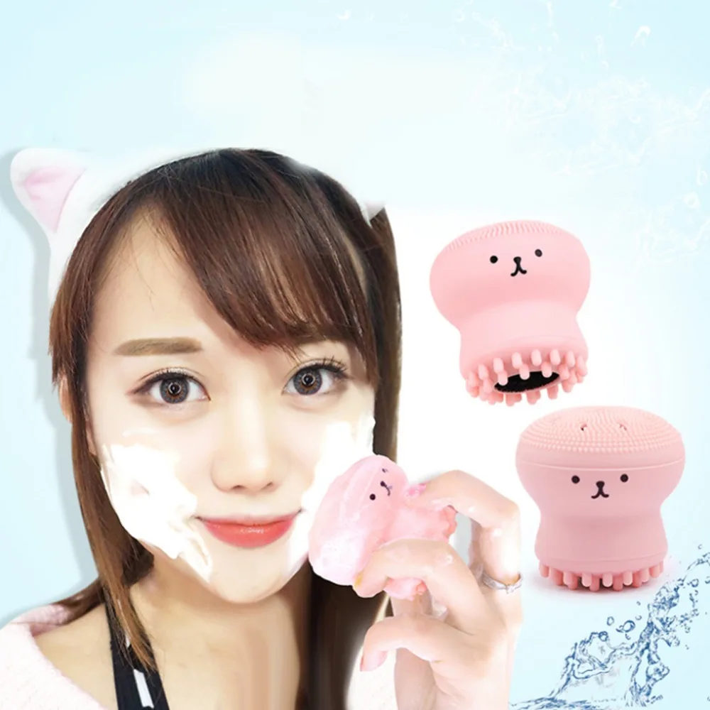 1PCS Pink Jellyfish Shaped Silicone Octopus Face Cleanser Powder Puff Brush Skin Care Beauty Face Cleaner Brush
1PCS Pink Jellyfish Shaped Silicone Octopus Face Cleanser Powder Puff Brush Skin Care Beauty Face Cleaner Brush