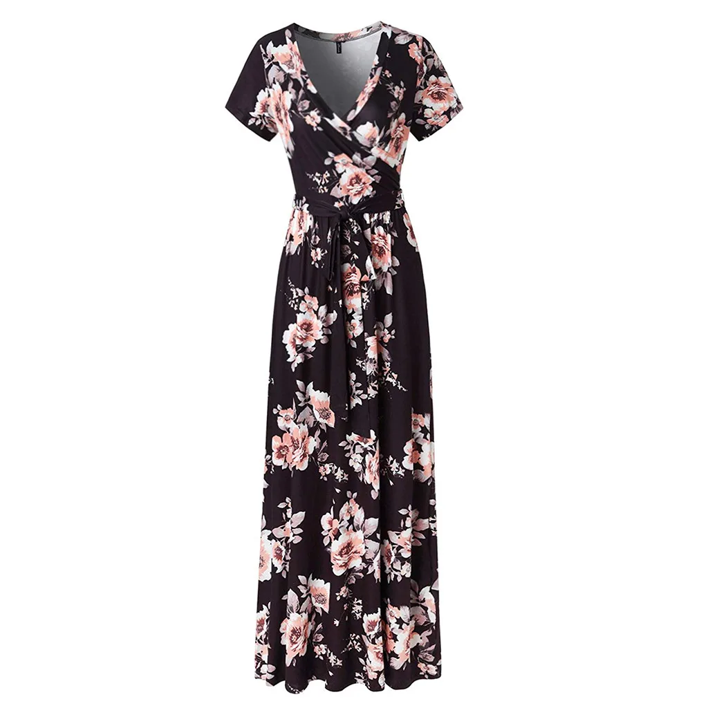 JAYCOSIN Women's New Summer Retro Casual Black Flowers Print Short Sleeve Irregular Bohemian Wind Long Maxi Party Deep
JAYCOSIN Women's New Summer Retro Casual Black Flowers Print Short Sleeve Irregular Bohemian Wind Long Maxi Party Deep