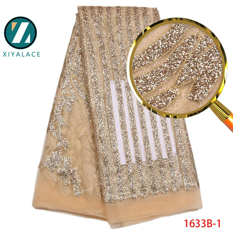 Latest French Lace Fabric Sequins Fabric High Quality African Tulle Mesh Lace Fabric Embroidery Wedding Lace Fabirc PGC1633B-1
Latest French Lace Fabric Sequins Fabric High Quality African Tulle Mesh Lace Fabric Embroidery Wedding Lace Fabirc PGC1633B-1