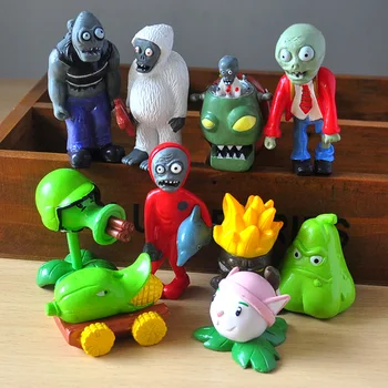 

4-8cm Plants vs Zombies Game 2 Collection PVC Toys Pea Shooter Snowman Dolphin BOSS Doctor Zombie Action Figures Toys