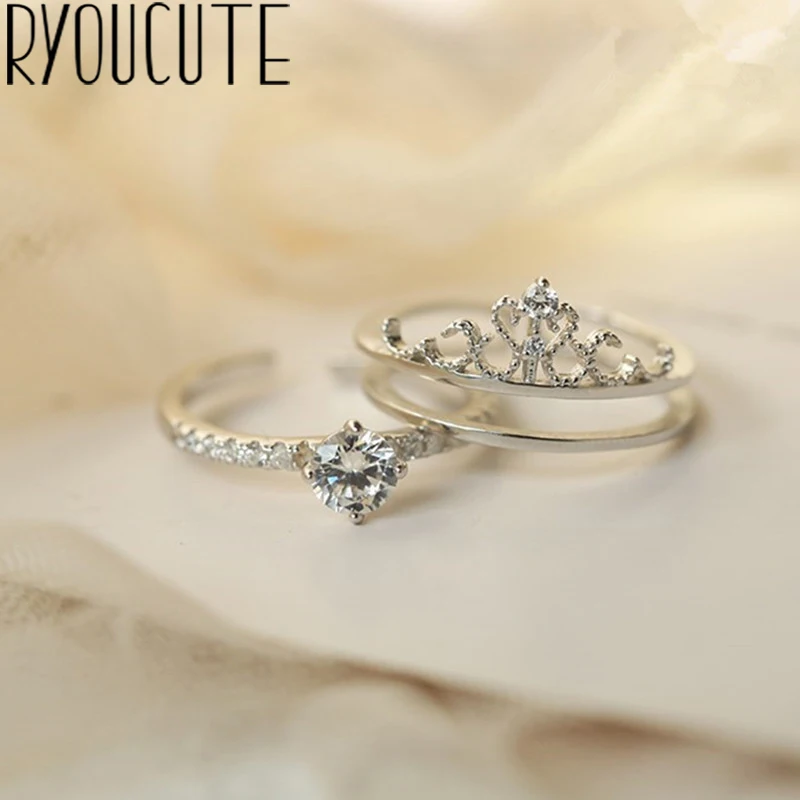Fashion Real Silver 925 Crystal Rings for Women Statement Jewelry Finger Crown Ring Sterling Silver Jewelry anillos plata 925
Fashion Real Silver 925 Crystal Rings for Women Statement Jewelry Finger Crown Ring Sterling Silver Jewelry anillos plata 925
