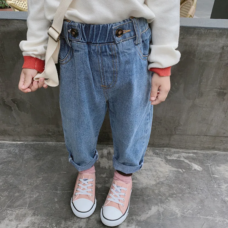 Korean Style Unisex Kids Denim Pants 2019 Autumn New Children Trousers Casual Solid Color Baby Boys Girls Jeans
Korean Style Unisex Kids Denim Pants 2019 Autumn New Children Trousers Casual Solid Color Baby Boys Girls Jeans