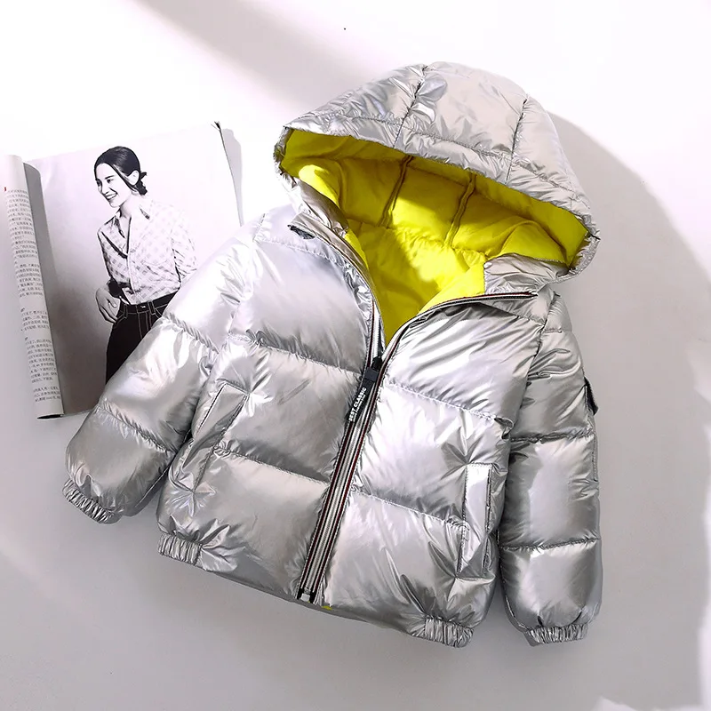 Girls Fashion 2018 New Children's Clothing Boys Girls Winter Feather Down Jacket Thickened Coat Silver Spacesuit Cap Coat CA044
Girls Fashion 2018 New Children's Clothing Boys Girls Winter Feather Down Jacket Thickened Coat Silver Spacesuit Cap Coat CA044