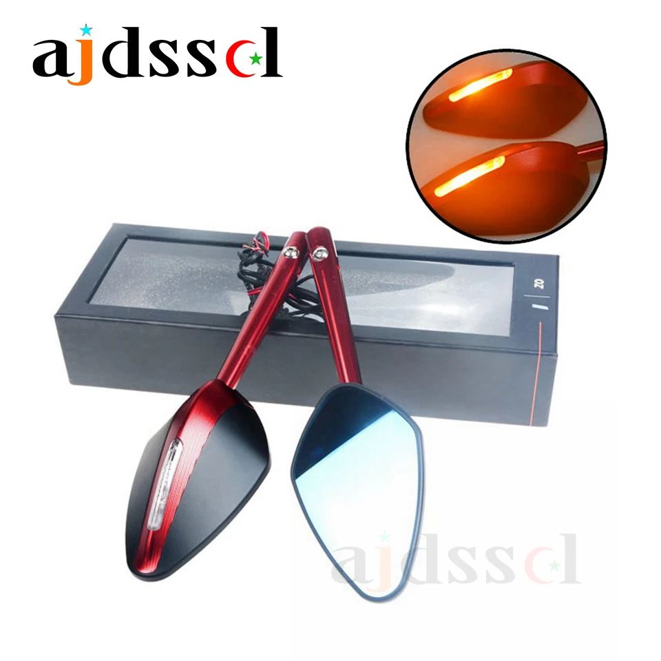 Universal Motorcycle LED lighting Rearview Mirror CNC Aluminum Side Mirror with LED Signal lamp For MSX BWS RSZ GSXR PCX KTM ATV
Universal Motorcycle LED lighting Rearview Mirror CNC Aluminum Side Mirror with LED Signal lamp For MSX BWS RSZ GSXR PCX KTM ATV