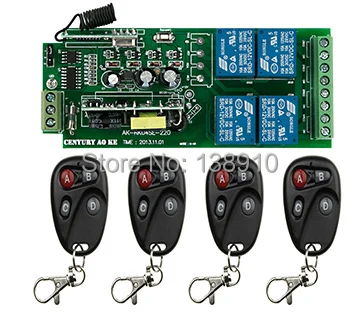 AC85v~250V 110V 4CH Wide voltage Wireless Remote Control Switches 220V Wireless Relay Output Radio RF Transmitter And Receiver
AC85v~250V 110V 4CH Wide voltage Wireless Remote Control Switches 220V Wireless Relay Output Radio RF Transmitter And Receiver