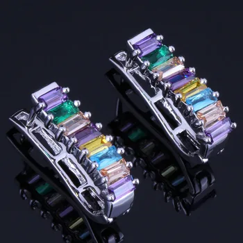 Lovely Multigem Multicolor Brown Cubic Zirconia Silver Plated Stamped 925 Clip Hoop Huggie Earrings V0942
Lovely Multigem Multicolor Brown Cubic Zirconia Silver Plated Stamped 925 Clip Hoop Huggie Earrings V0942