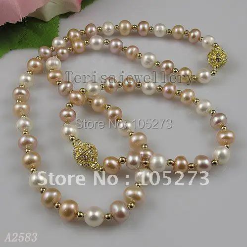 Amazing!pearl jewelry set AA 8-9MM White pink purple color Genuine Freshwater pearl woman's jewelry Free shipping 1set A2583
Amazing!pearl jewelry set AA 8-9MM White pink purple color Genuine Freshwater pearl woman's jewelry Free shipping 1set A2583