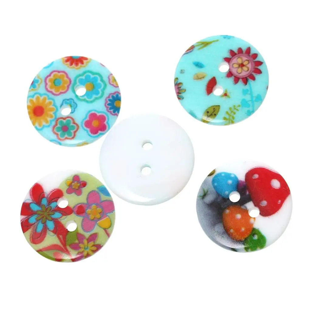 Resin Sewing Button Scrapbooking Round At Random 2 Holes Flower Pattern 20mm( 6/8")Dia,7 PCs new
Resin Sewing Button Scrapbooking Round At Random 2 Holes Flower Pattern 20mm( 6/8")Dia,7 PCs new