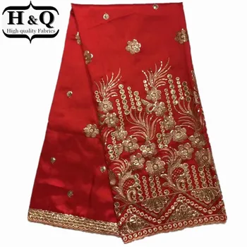 H&Q Beautiful Embroidered Red George Lace Fabric High Quality African George Satin Lace Fabric with sequins For Party Dress 
H&Q Beautiful Embroidered Red George Lace Fabric High Quality African George Satin Lace Fabric with sequins For Party Dress