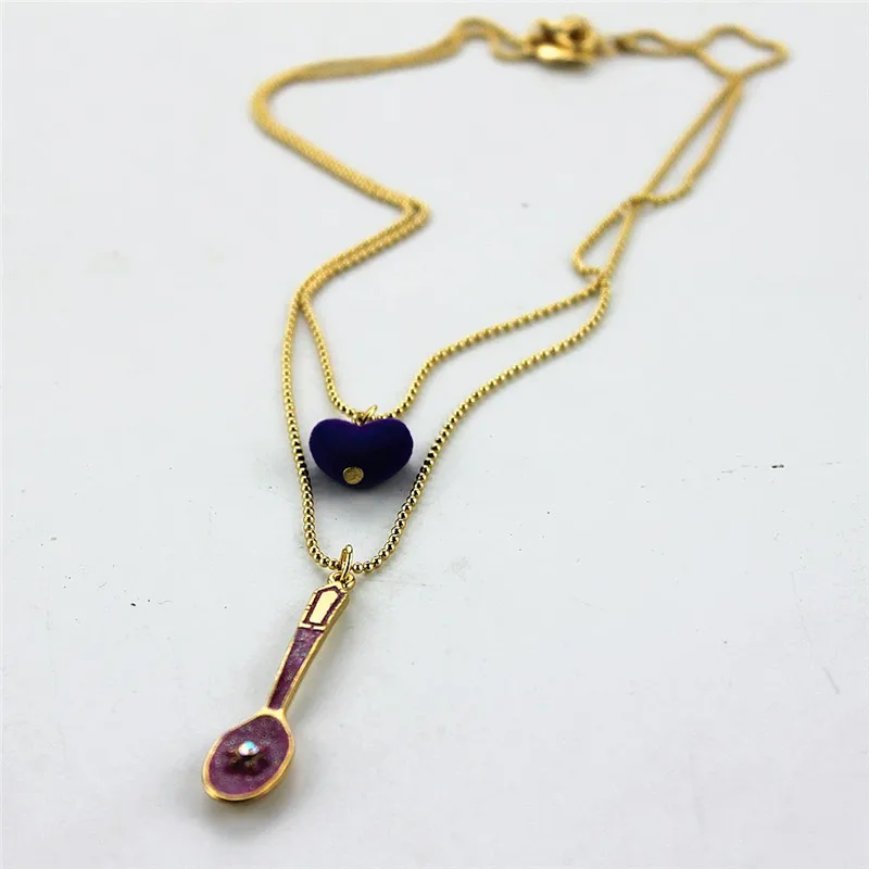 Fashion necklace 2016New fashion and pure and fresh quietly elegant contracted cute 121021 spoons multielement double necklace
Fashion necklace 2016New fashion and pure and fresh quietly elegant contracted cute 121021 spoons multielement double necklace