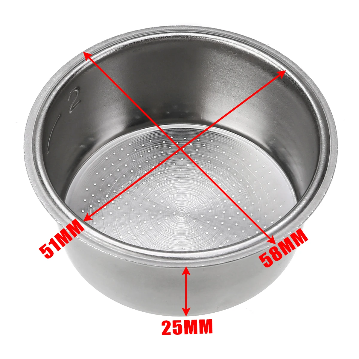 Mayitr Stainless Steel Coffee Filter Basket Non Pressurized Coffee Filter For Kitchen Coffee Machine Accessories