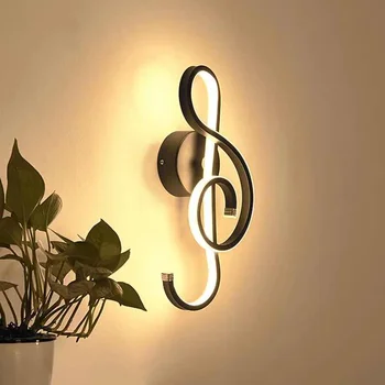 22W Music note lampada LED wall lamp Modern Creative Bedroom Beside Wall Light Indoor Living Room Dining Room Corridor Lighting
22W Music note lampada LED wall lamp Modern Creative Bedroom Beside Wall Light Indoor Living Room Dining Room Corridor Lighting
