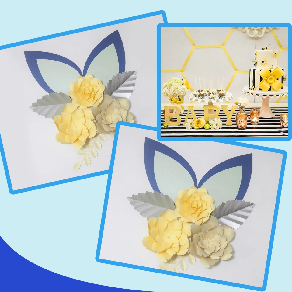 Cardstock Yellow DIY Paper Flowers Leaves Ears Set For Wedding Event Backdrops Decorations Nursery Wall Deco Video Tutorials
Cardstock Yellow DIY Paper Flowers Leaves Ears Set For Wedding Event Backdrops Decorations Nursery Wall Deco Video Tutorials