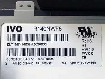 R140NWF5 IVO LCD LED Display with Touch Screen Digitizer Assembly for Lenovo Fru 00NY421 PN : SD10K93460 14.0" FHD R140NWF5 R1
R140NWF5 IVO LCD LED Display with Touch Screen Digitizer Assembly for Lenovo Fru 00NY421 PN : SD10K93460 14.0" FHD R140NWF5 R1