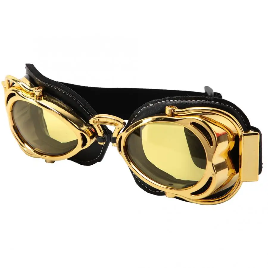 sunglass cycling equipment 1Pc Retro Outdoor Motorcycle Goggle Windproof Helmet Cycling Glasses Golden Frame(Yellow Lens)
sunglass cycling equipment 1Pc Retro Outdoor Motorcycle Goggle Windproof Helmet Cycling Glasses Golden Frame(Yellow Lens)