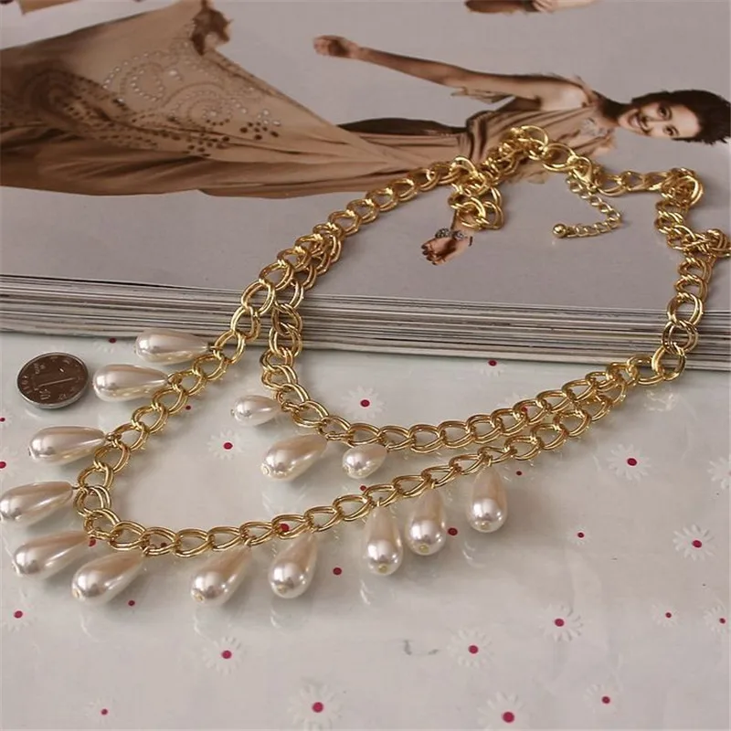 Free shipping fashion woman new jewelry Chain chain temperament imitation pearl lady elegant necklace Accessories wholesale
Free shipping fashion woman new jewelry Chain chain temperament imitation pearl lady elegant necklace Accessories wholesale