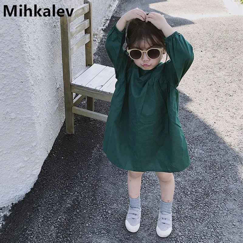 Mihkalev Solid color girls dresses autumn 2018 children Long Sleeve Princess Dress for Girl party clothes baby tutu clothing
Mihkalev Solid color girls dresses autumn 2018 children Long Sleeve Princess Dress for Girl party clothes baby tutu clothing