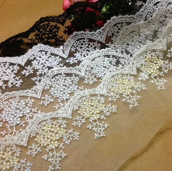 10 yard/lot width 10cm 3.93" gold/silver/ivory mesh embroidered lace trim Ribbon 22506L4K256
10 yard/lot width 10cm 3.93" gold/silver/ivory mesh embroidered lace trim Ribbon 22506L4K256