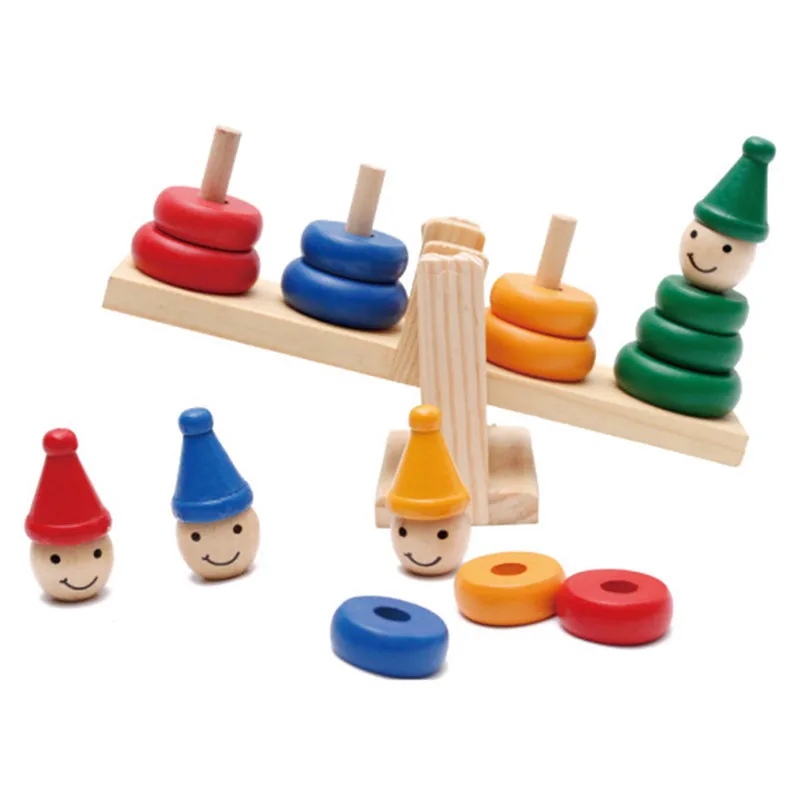 Children Wooden Clown Rainbow Stacker Toy Seesaw Balance Scale Board Balancing Game Kids Early Education Toy
Children Wooden Clown Rainbow Stacker Toy Seesaw Balance Scale Board Balancing Game Kids Early Education Toy