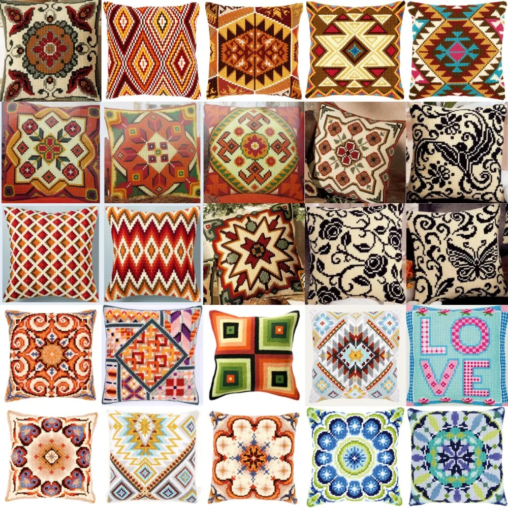 patterns 11 DIY Needlework Kit Acrylic Yarn Embroidery Pillow Tapestry Canvas Cushion Front Cross Stitch Pillowcase
patterns 11 DIY Needlework Kit Acrylic Yarn Embroidery Pillow Tapestry Canvas Cushion Front Cross Stitch Pillowcase