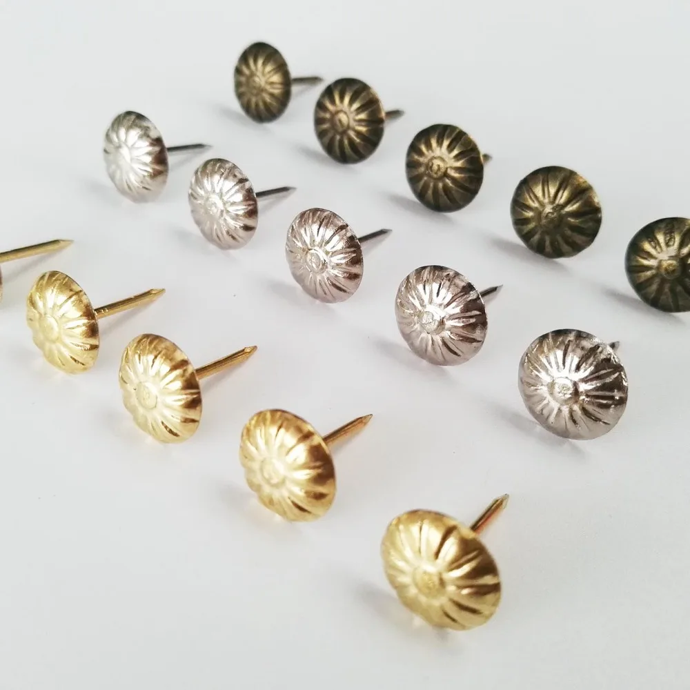 50pcs Flower Upholstery Nail Jewelry Chest Wine Box Case Furniture Sofa Door Decor Tack Stud Pushpin Hobnail Large Head Doornail
50pcs Flower Upholstery Nail Jewelry Chest Wine Box Case Furniture Sofa Door Decor Tack Stud Pushpin Hobnail Large Head Doornail