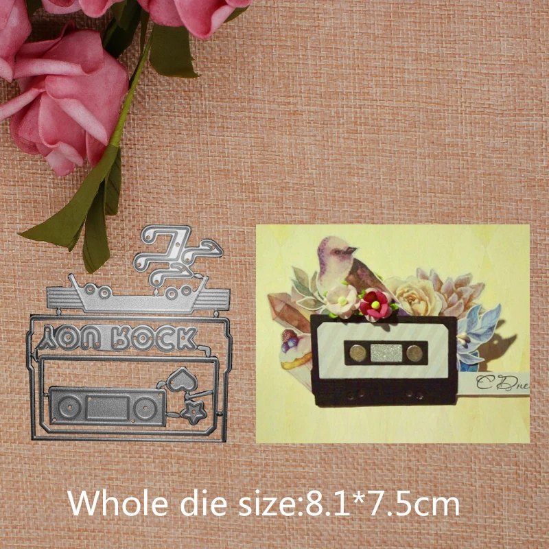 Magnetic Tape Metal Cutting Dies Tag Label Decoration Scrapbooking Album DIY Paper Card Craft Embossing Die Cuts 8.1*7.5CM
Magnetic Tape Metal Cutting Dies Tag Label Decoration Scrapbooking Album DIY Paper Card Craft Embossing Die Cuts 8.1*7.5CM