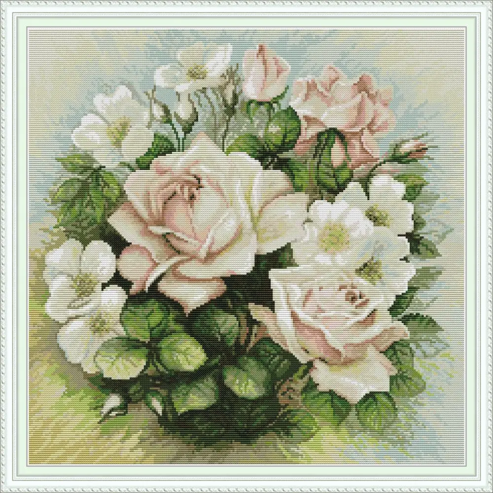 Pink rose flower cross stitch kit aida 14ct 11ct count print canvas cross stitches needlework embroidery DIY handmade
Pink rose flower cross stitch kit aida 14ct 11ct count print canvas cross stitches needlework embroidery DIY handmade