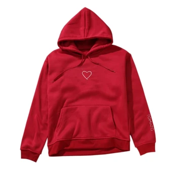 Women Lady Hoodie Solid Loose Plus Size Spring Autumn Love Embroidery Hooded Cashmere College Style Long-sleeved Top
Women Lady Hoodie Solid Loose Plus Size Spring Autumn Love Embroidery Hooded Cashmere College Style Long-sleeved Top