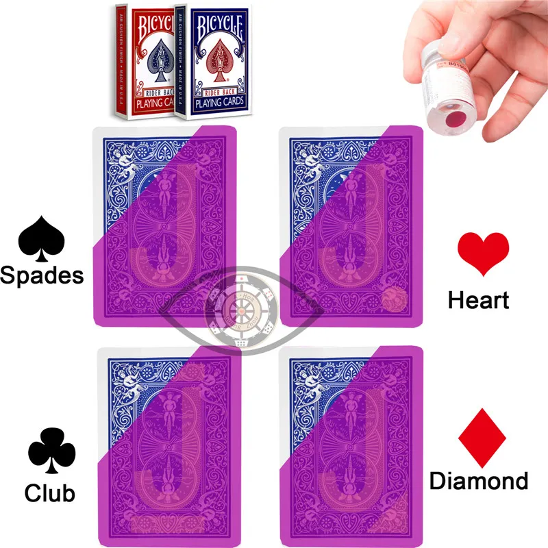 USA Bicycle Paper Marked Playing Cards Magic Invisible Cards for UV Contact Lenses Cheat in Casino Gambling Anti Poker Cheat
USA Bicycle Paper Marked Playing Cards Magic Invisible Cards for UV Contact Lenses Cheat in Casino Gambling Anti Poker Cheat