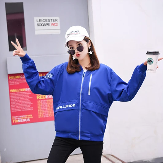 2019 Women Streetwear Loose Casual Jacket Coat Female Stand Collar Zipper Womens Outwear Jackets Kpop Style Outdoor Clothing
2019 Women Streetwear Loose Casual Jacket Coat Female Stand Collar Zipper Womens Outwear Jackets Kpop Style Outdoor Clothing
