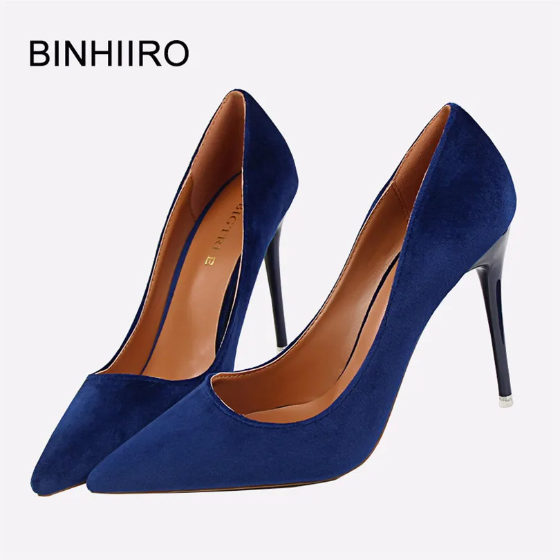 BINHIIRO Spring Autumn Woman pumps Flock Pointed Toe Fashion Thin High Heels elegant Black Office Shoes For Women Party Shoes
BINHIIRO Spring Autumn Woman pumps Flock Pointed Toe Fashion Thin High Heels elegant Black Office Shoes For Women Party Shoes