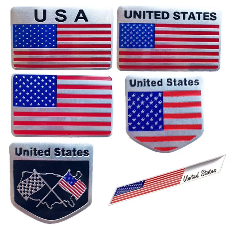 Metal Car Sticker American Flag Car Sticker Pack JDM Auto Stickers and Decals Car Styling Accessories Emblem Adhesive
Metal Car Sticker American Flag Car Sticker Pack JDM Auto Stickers and Decals Car Styling Accessories Emblem Adhesive