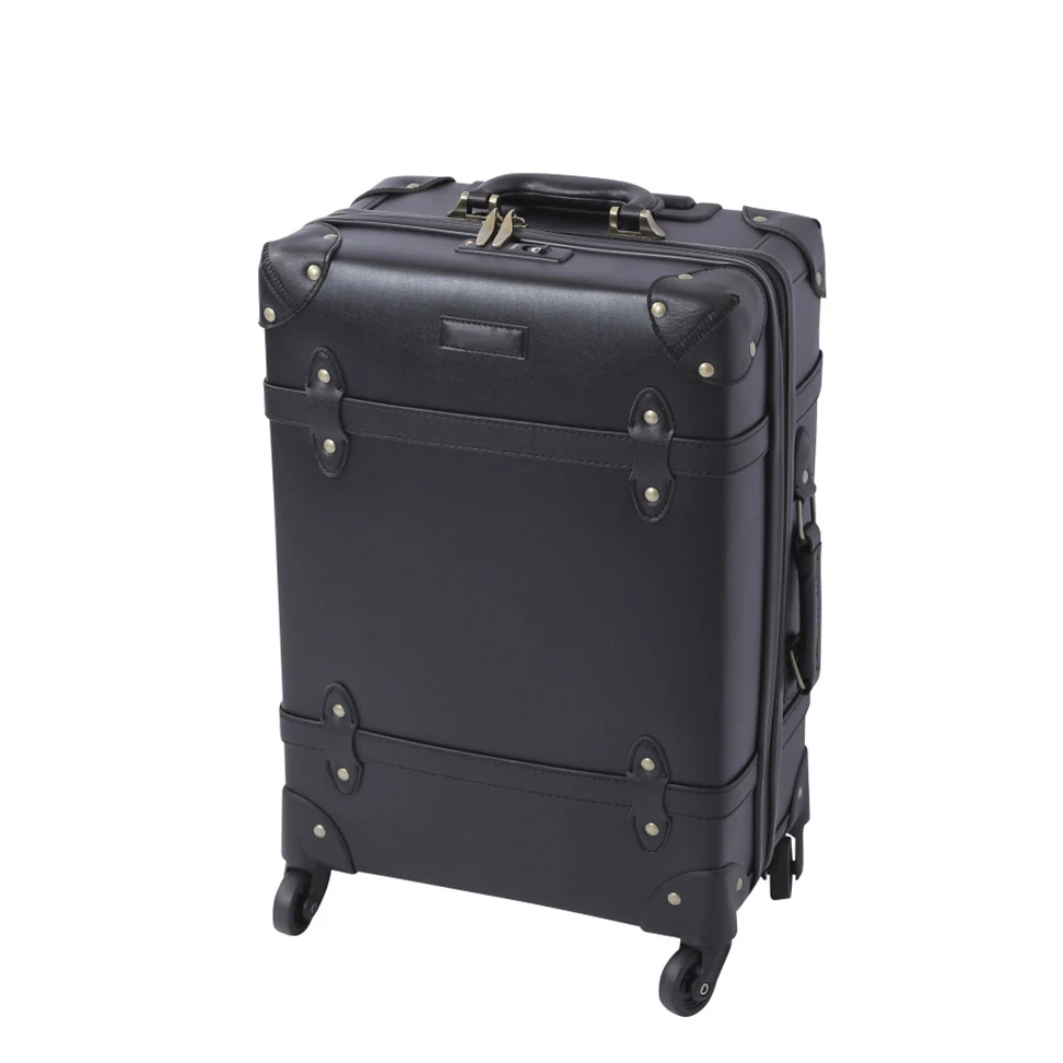 LeTrend Retro Black Rolling Luggage Spinner High capacity Suitcase Wheels 20 inch Men Women Carry on Trolley Travel Bag
LeTrend Retro Black Rolling Luggage Spinner High capacity Suitcase Wheels 20 inch Men Women Carry on Trolley Travel Bag