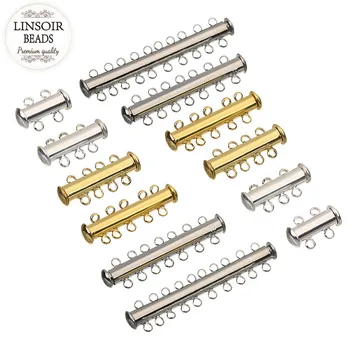 LINSOIR 10pcs Gold Color Strong Magnetic Slide Clasps Fitting Necklaces Bracelets End Clasps Connector For Diy Jewelry Making
LINSOIR 10pcs Gold Color Strong Magnetic Slide Clasps Fitting Necklaces Bracelets End Clasps Connector For Diy Jewelry Making