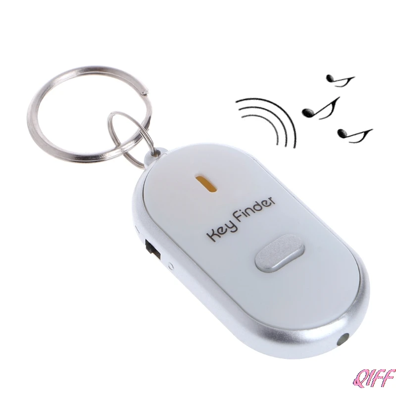 White LED Key Finder Locator Find Lost Keys Chain Keychain Whistle Sound Control
White LED Key Finder Locator Find Lost Keys Chain Keychain Whistle Sound Control