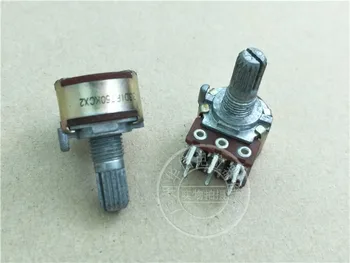 Original new 100% 16 Type double potentiometer C50K handle length 15MM plum blossom axis (SWITCH)
Original new 100% 16 Type double potentiometer C50K handle length 15MM plum blossom axis (SWITCH)