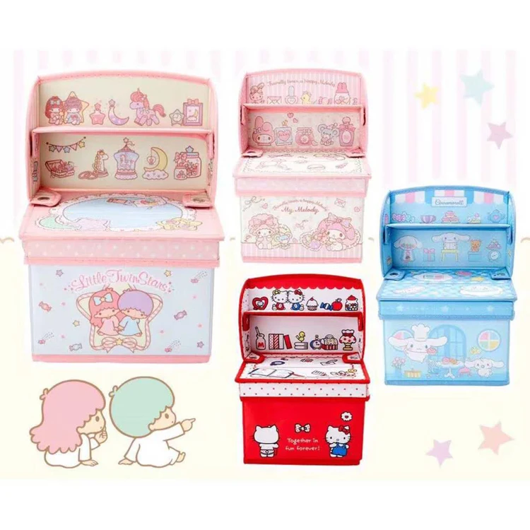 Desk Design Cartoon Melody Twin Stars Folding Clothes Socks Bra Makeup Storage Box Organizer Double Layers
Desk Design Cartoon Melody Twin Stars Folding Clothes Socks Bra Makeup Storage Box Organizer Double Layers