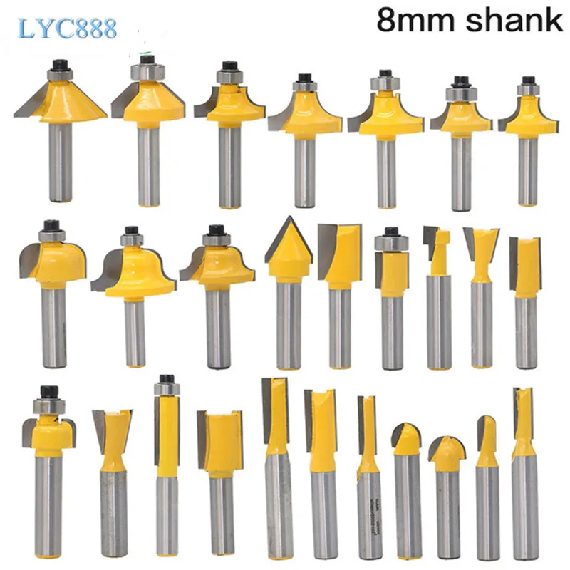 1PC 8mm Shank Wood Straight Router End Mill Trimmer Cleaning Flush Trim Corner Round Cove Box Bits Milling Cutter Tools
1PC 8mm Shank Wood Straight Router End Mill Trimmer Cleaning Flush Trim Corner Round Cove Box Bits Milling Cutter Tools