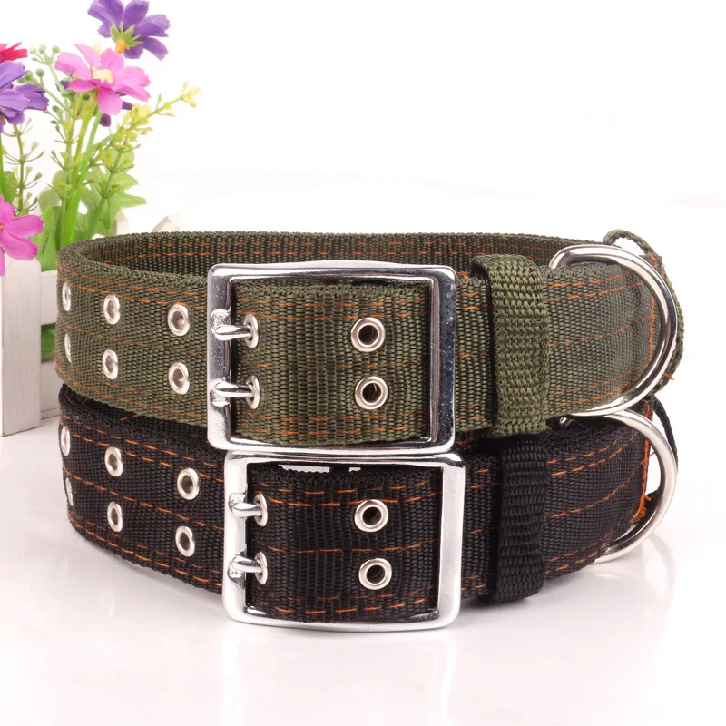 New 4 layer thicken nylon Pet Collar Medium and Large dog collar Double breasted big dog leash lead Super strong Traction rope
New 4 layer thicken nylon Pet Collar Medium and Large dog collar Double breasted big dog leash lead Super strong Traction rope