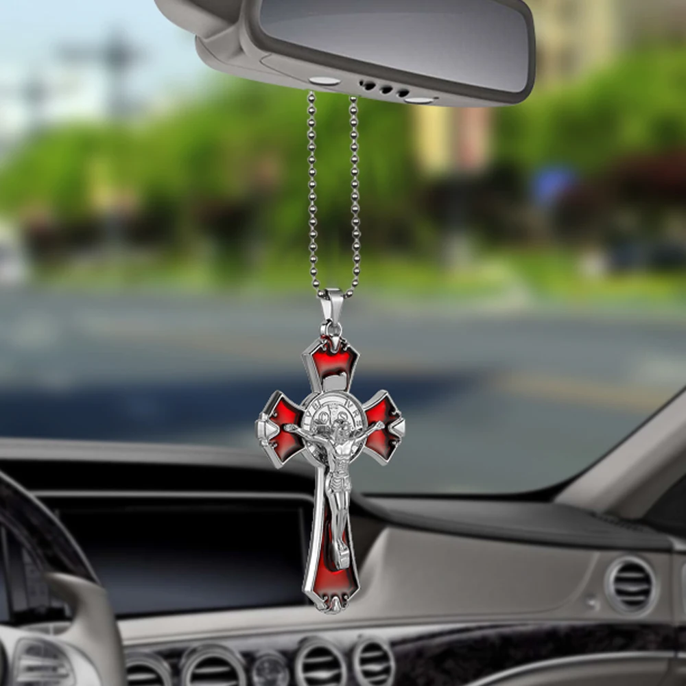 Metal Jesus Figurine Cross Crucifix Car Pendant Decoration Rear View Mirror Hanging Ornaments Auto Accessories With Free ship
Metal Jesus Figurine Cross Crucifix Car Pendant Decoration Rear View Mirror Hanging Ornaments Auto Accessories With Free ship