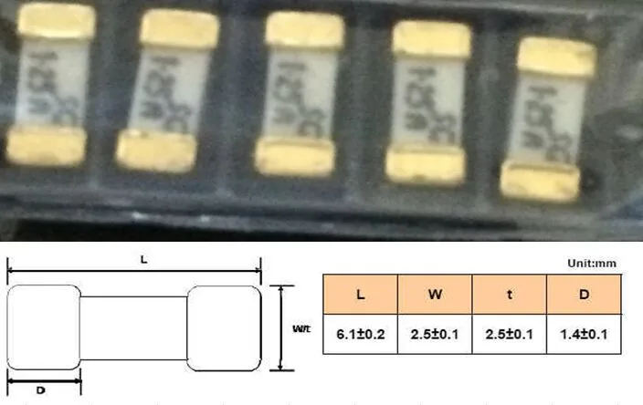 1808 7A FUSE Gold-plated Size 6.1*2.5 MM 125VDC SMD 160VAC Ceramic fuse Glass 50 pcs/lot ,new and original
1808 7A FUSE Gold-plated Size 6.1*2.5 MM 125VDC SMD 160VAC Ceramic fuse Glass 50 pcs/lot ,new and original