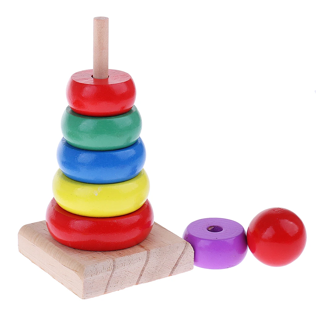 Orff World Educational Wooden Tambourine Teach Musical Instrument Children Toys for Babies Developing 10Pcs