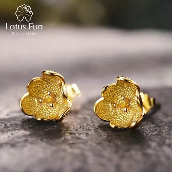 Lotus Fun Real 925 Sterling Silver Natural Creative Handmade Fine Jewelry Vintage 3D Flower Stud Earrings for Women Brincos
Lotus Fun Real 925 Sterling Silver Natural Creative Handmade Fine Jewelry Vintage 3D Flower Stud Earrings for Women Brincos